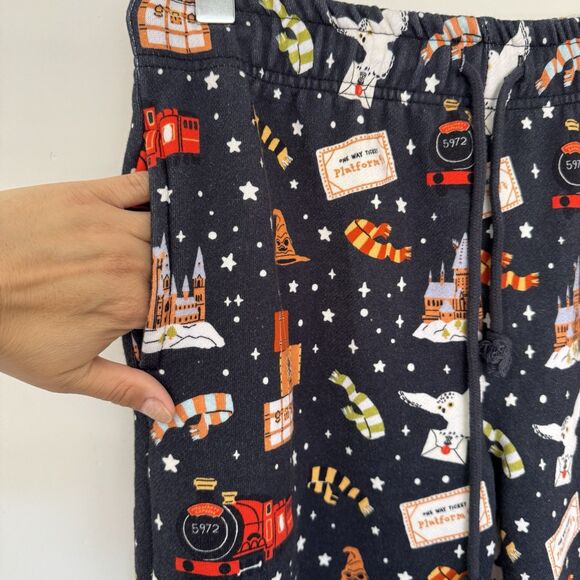 Cakeworthy x Harry Potter Joggers Fleece Pants Graphic 9¾ Unisex Size Medium EUC - Picture 7 of 13